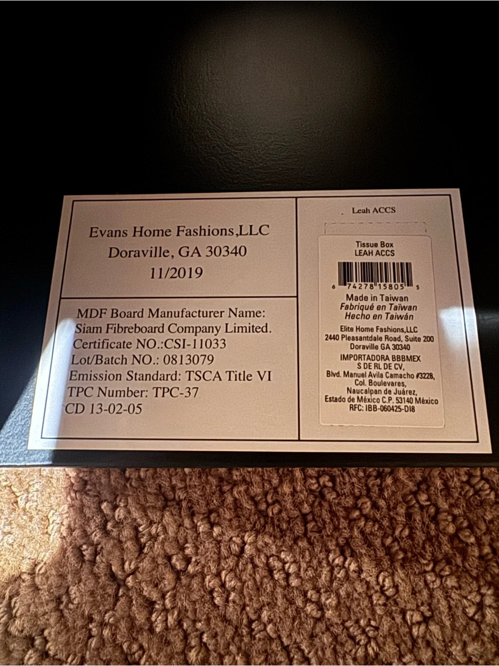 Evans home fashion mirror rhinestone